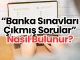 Banka Sınavları Çıkmış Sorular