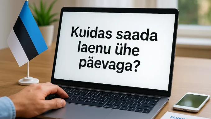 Kuidas saada laenu ühe päevaga?