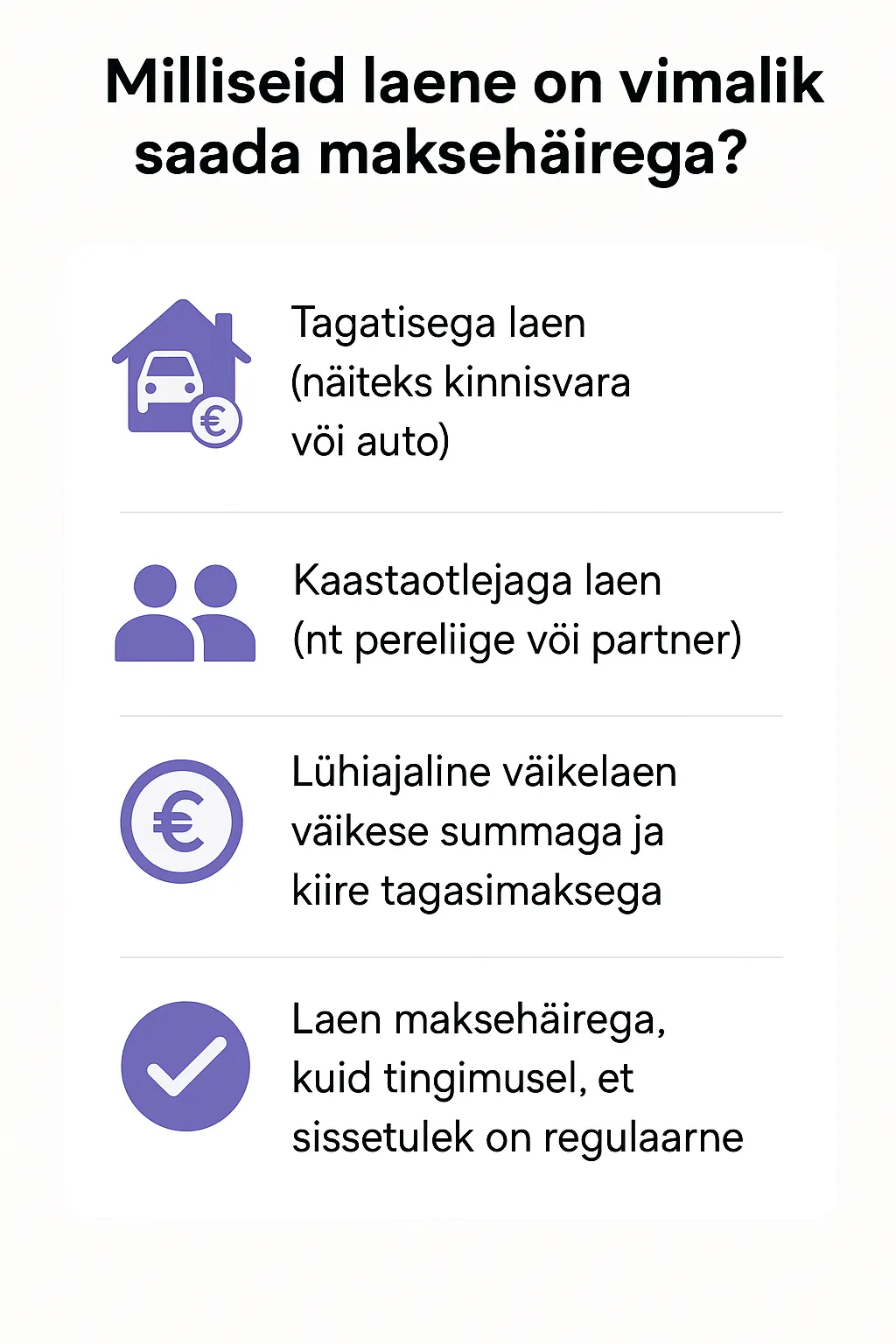 Kuidas suurendada laenu saamise võimalusi maksehäirega – praktiline kontrollnimekiri.