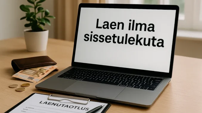 Laen ilma sissetulekuta