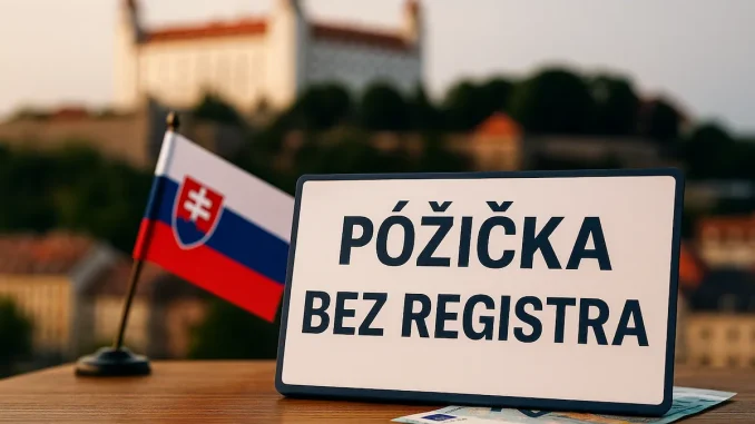 Pôžička bez registra Pôžička bez registra