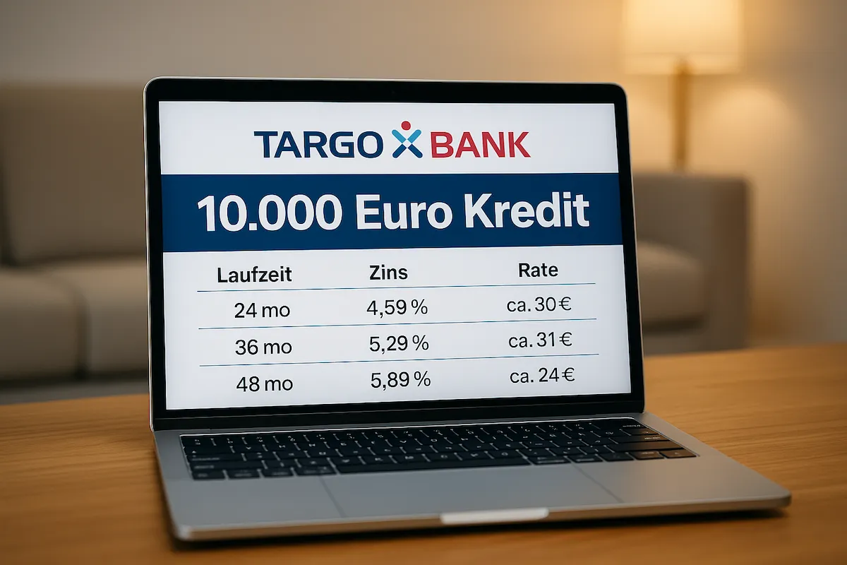 10.000 Euro Kredit bei TARGOBANK