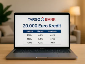 20.000 Euro Kredit bei TARGOBANK