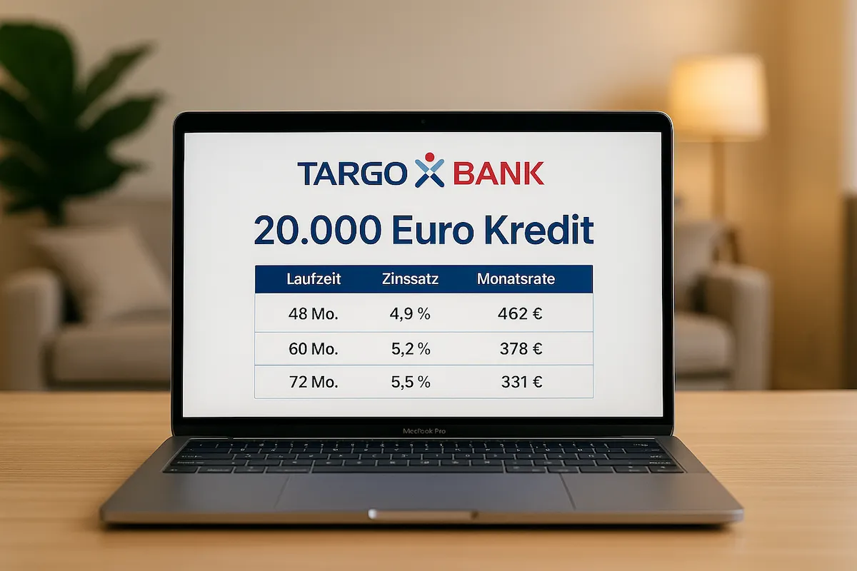 20.000 Euro Kredit bei TARGOBANK