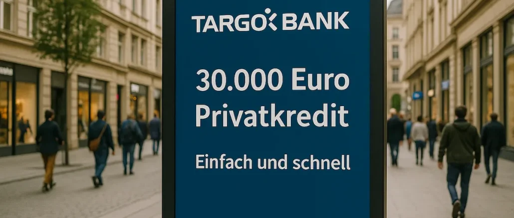 30.000 Euro Kredit bei TARGOBANK