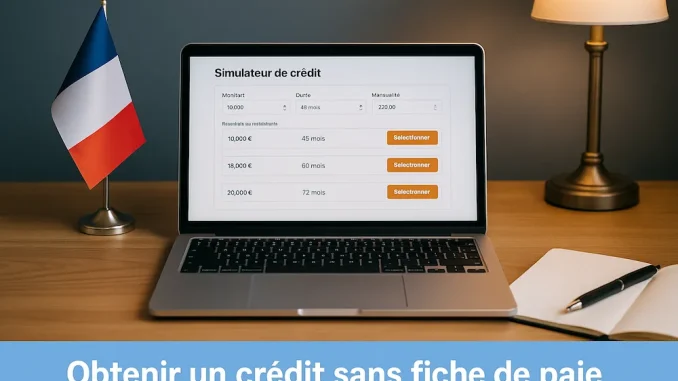 Obtenir un crédit sans fiche de paie