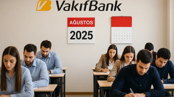 Vakıfbank 2025 Ağustos Sınavı Var mı?