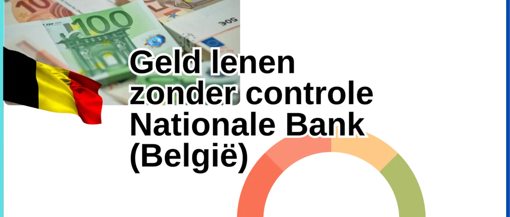 Geld lenen zonder controle Nationale Bank (België)