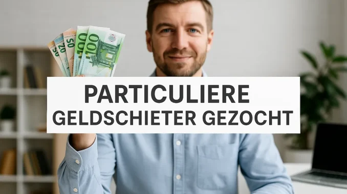 Particuliere Geldschieter Gezocht
