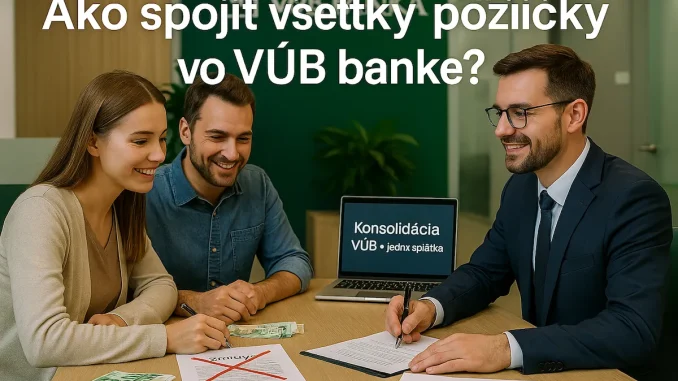 Ako spojiť všetky pôžičky vo VÚB banke?