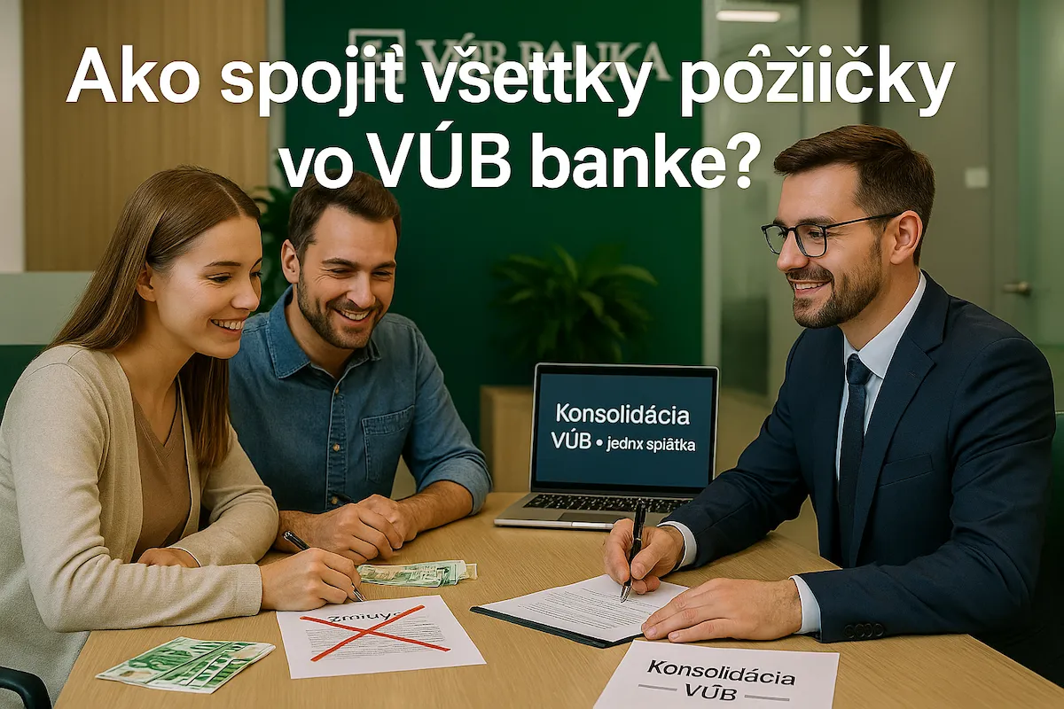 Ako spojiť všetky pôžičky vo VÚB banke?