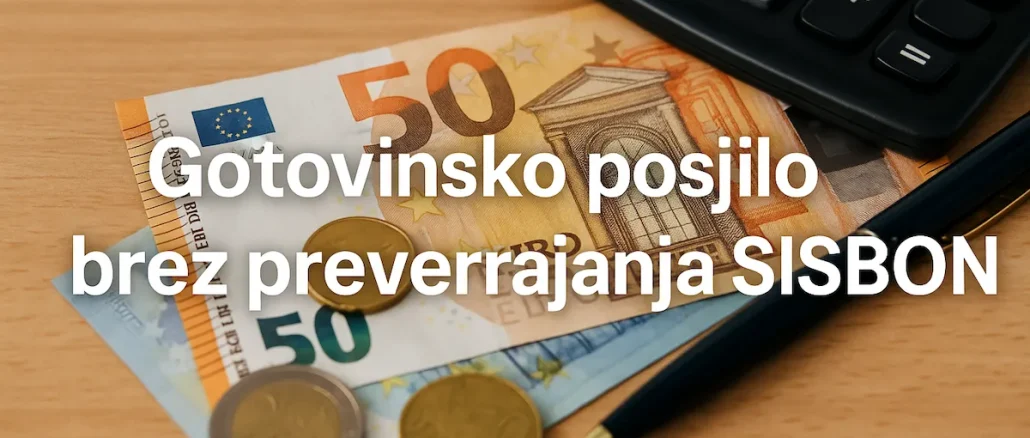 Gotovinsko posojilo brez preverjanja SISBON