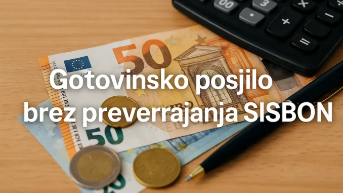 Gotovinsko posojilo brez preverjanja SISBON