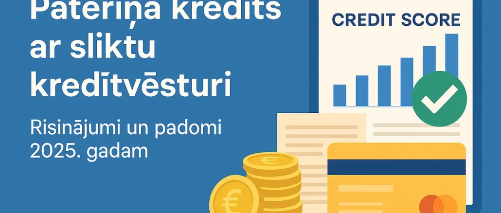 Patēriņa kredīts ar sliktu kredītvēsturi