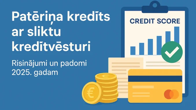 Patēriņa kredīts ar sliktu kredītvēsturi