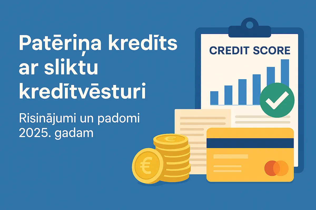 Patēriņa kredīts ar sliktu kredītvēsturi