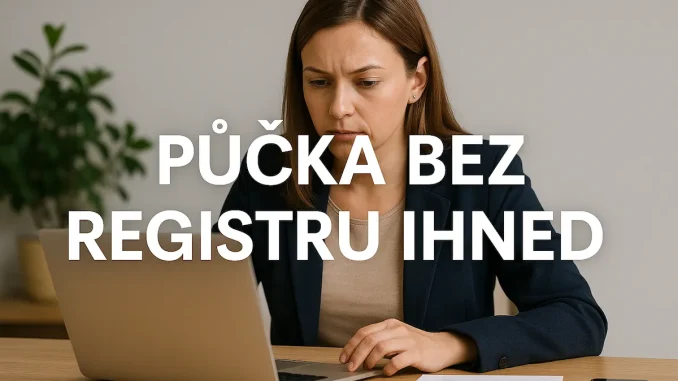 Půjčka bez registru ihned