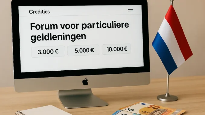 Forum voor particuliere geldleningen