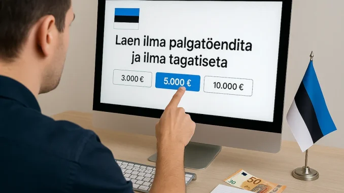 Laen ilma palgatõendita ja ilma tagatiseta