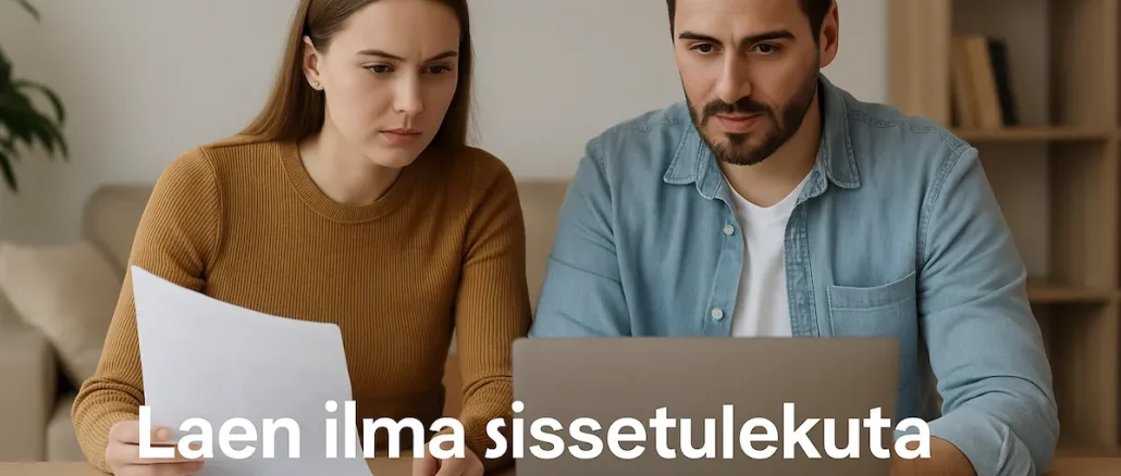 Laen ilma sissetulekuta ja maksehäirega