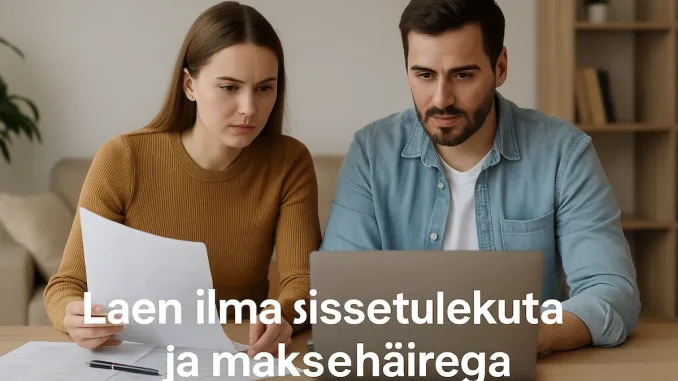 Laen ilma sissetulekuta ja maksehäirega