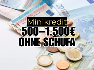 Minikredit 500–1.500 € ohne Schufa