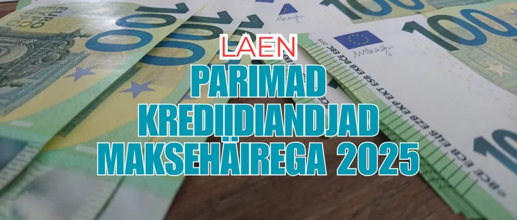 Parimad krediidiandjad maksehäirega