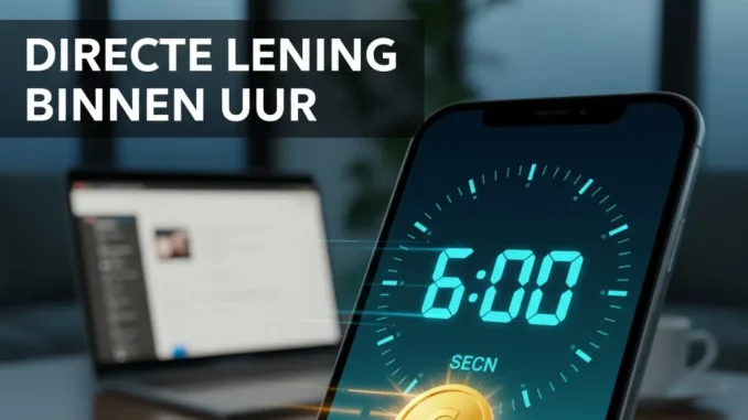 Directe Lening Binnen een Uur