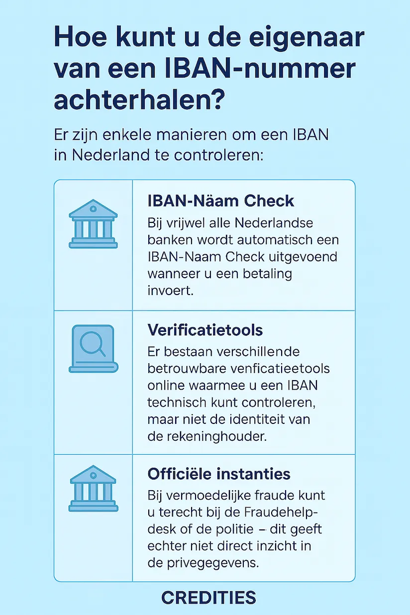 Hoe kunt u de eigenaar van een IBAN-nummer achterhalen?