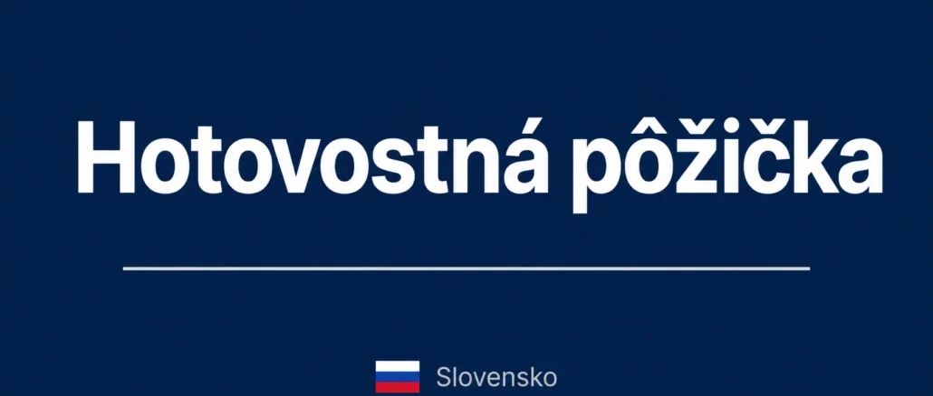 Hotovostná pôžička