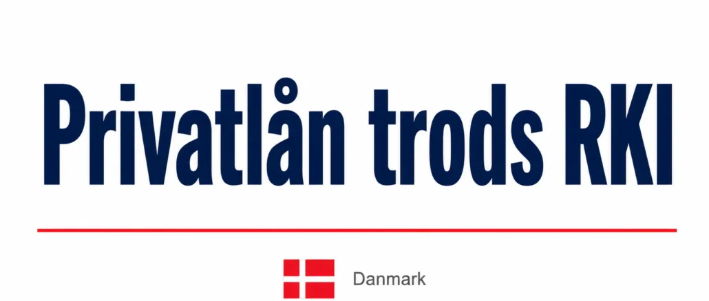 Privatlån trods RKI