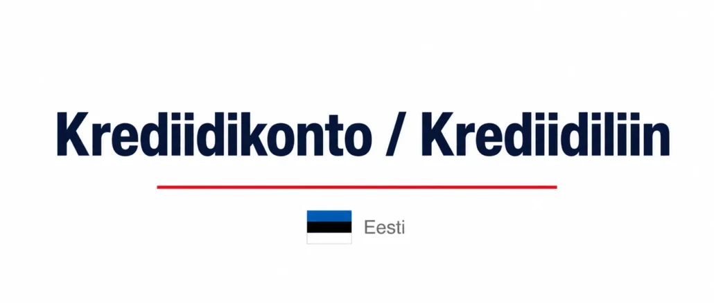 Krediidiliin ja Krediidikonto