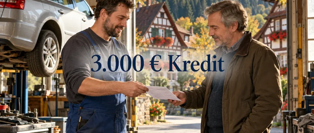 3.000 € Kredit