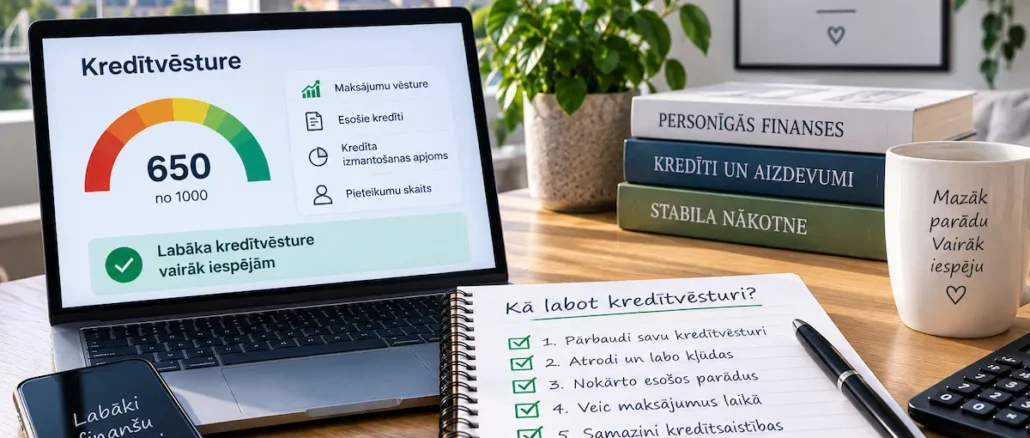 Kā labot kredītvēsturi — soli pa solim