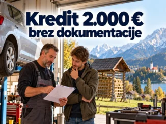 Kredit 2.000 € brez dokumentacije