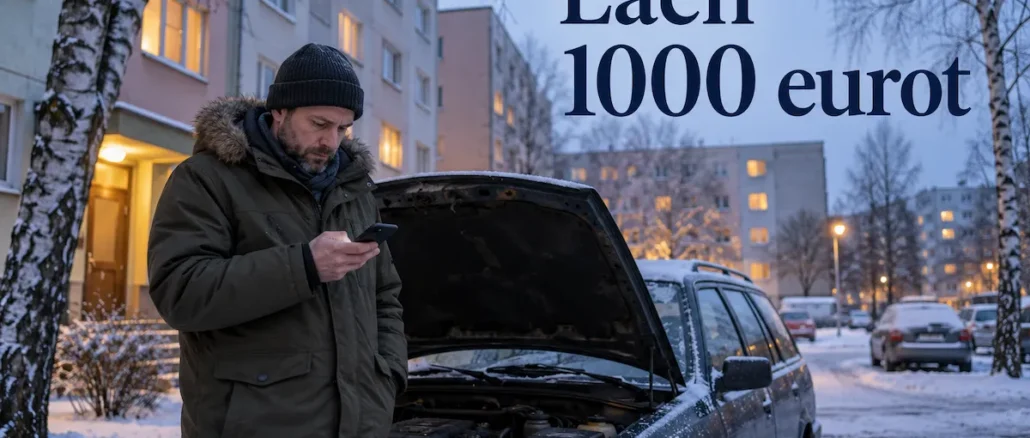 Laen 1000 eurot ilma konto väljavõtteta