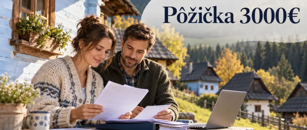 Pôžička 3 000 €: